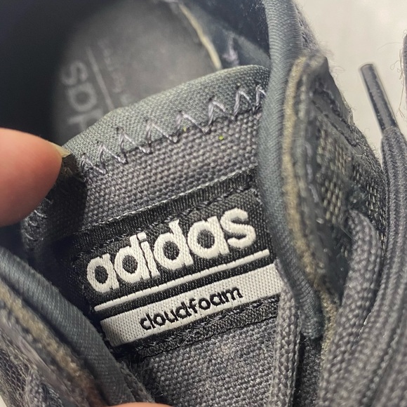 Adidas cloudfoam QT FLEX black blue white sneakers size 9 - Picture 8 of 10